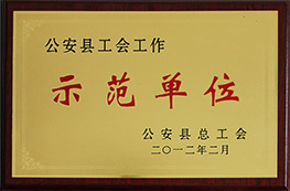 2011年度公安县工会工作示范单位